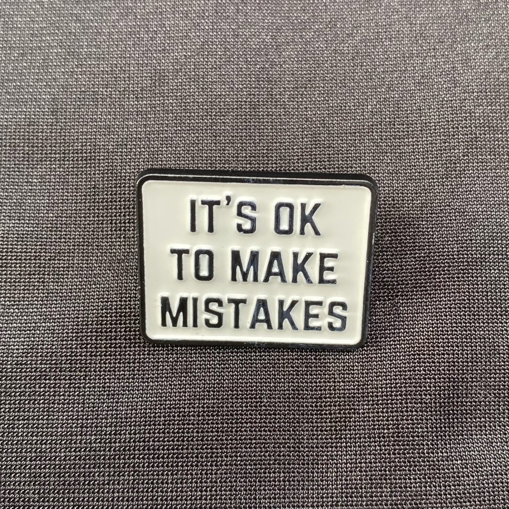 Inspo Enamel Pin | Do You Sometimes Feel The World Expects You To Be Perfect?